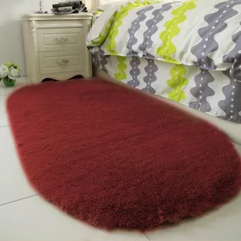 

Cute Oval Carpet Floor Mats Home Living Room Bedroom Carpet Bedside Carpet Bed Front Blanket