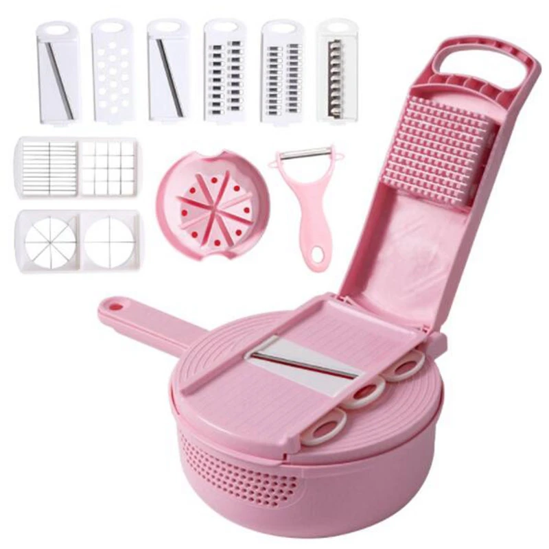 13 in 1 Food Vegetable Fruit Peeler Cutter Slicer Dicer Chopper Mandoline Slicer Fruit Cutter Carrot Grater Vegetable Slicer