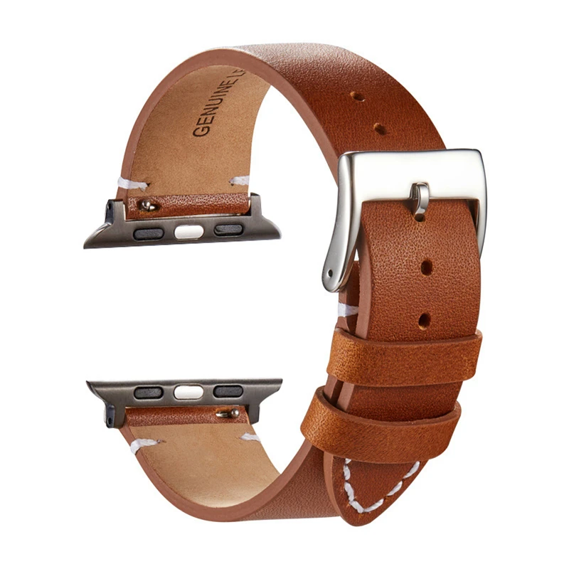 Ремешок из натуральной кожи для Apple Watch Band 44 мм 40 38 42 браслет Iwatch Series 7 SE 6 5 4 3 45 41 |