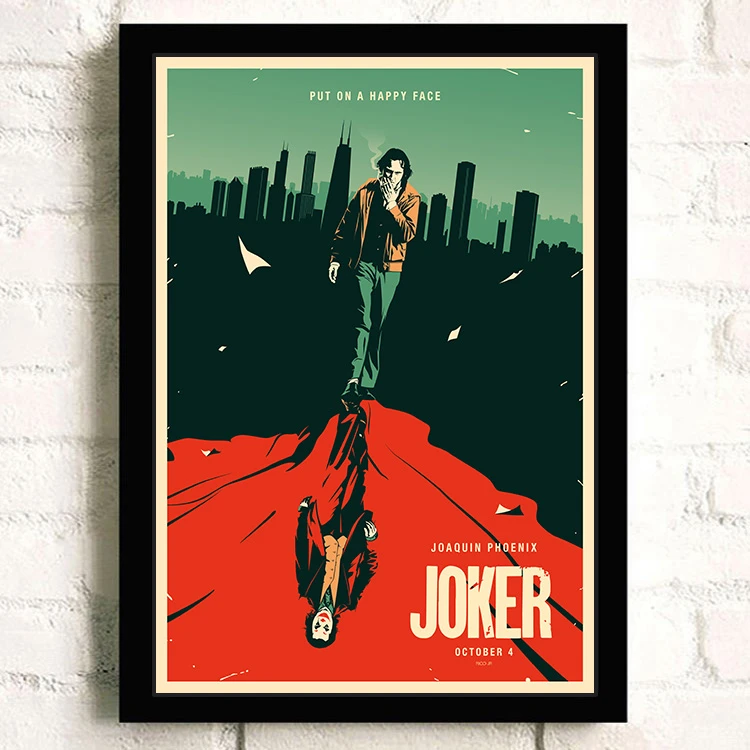 23 Супергерой, Джокер Хоакин Феникс Хит Леджер DC фильмы-Комиксы настенная живопись Печать на холсте плакат картины Домашний декор - Цвет: 23