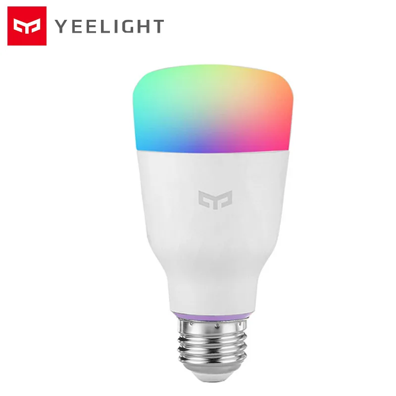 YEELIGHT YLDP06YL лампочки 10 Вт RGB E27 Беспроводное управление WiFi голос Управление умная