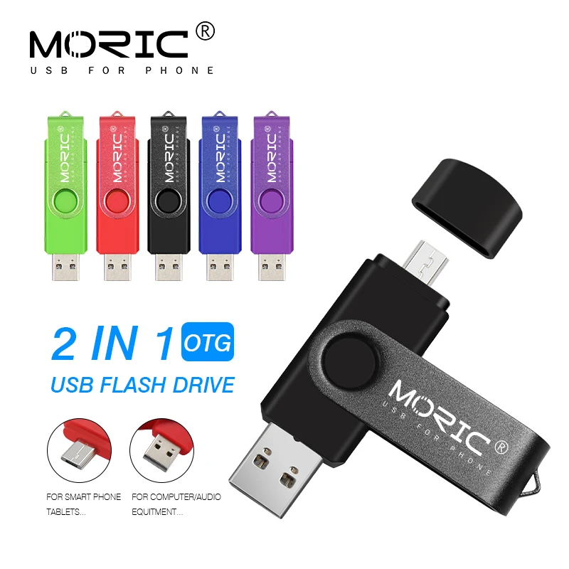USB флеш накопитель OTG micro usb 2 0 8 ГБ 16 32 64 128 флешка металлический u диск для