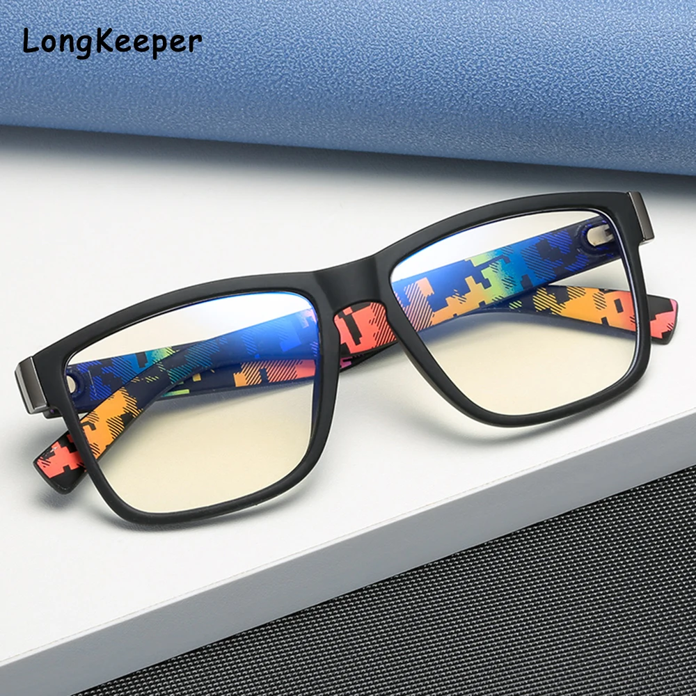 

Computer Glasses Anti Blue Rays Glasses Men Square Eyewear Frame Women Retro Anti Blue Light Gaming Glasses Optical Frames UV400