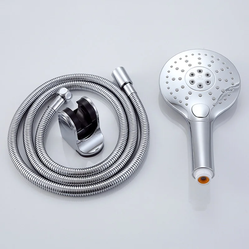 3pcs set 1.5m pipe Насадка для душа для ванной комнаты с 3 режимами, ручной Усилитель давления, спа-ванна, насадка-спрей для душа, аксессуары для ванной комнаты, панель 8,3 см - Цвет: 3pcs set 1.5m pipe