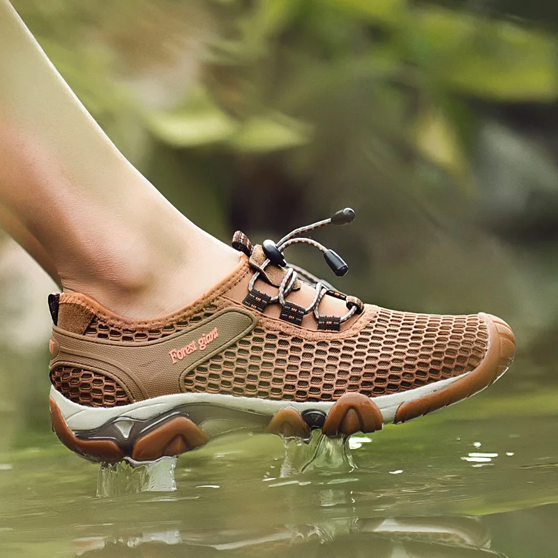 Летние Легкие уличные сандалии для прогулки мужские Треккинг Трейл Водные