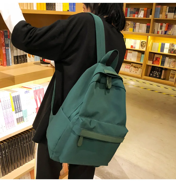 Хит, женский корейский рюкзак Harajuku Ulzzang для старшеклассников, простой универсальный рюкзак для кампуса, модный рюкзак, нейлоновый рюкзак