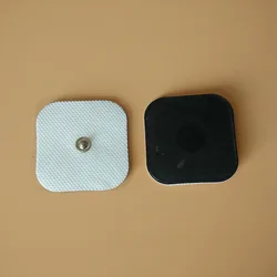10Pcs 20Pcs 4*4cm Gel Small EMS Electrode Pads For Tens Acupuncture Machine Pulse Massager Self Adhesive Replacement Pad Snap On