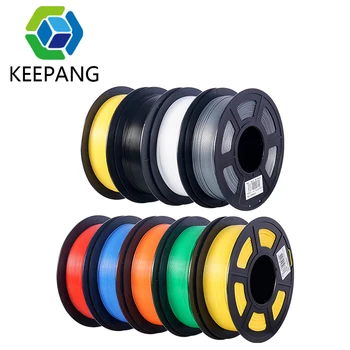 

Kee Pang 3D Printer PLA ABS TPU Filament 1kg 1.75mm Filament Dimensional Accuracy+-0.02mm 2.2LBS 3D Printing Material for RepRap