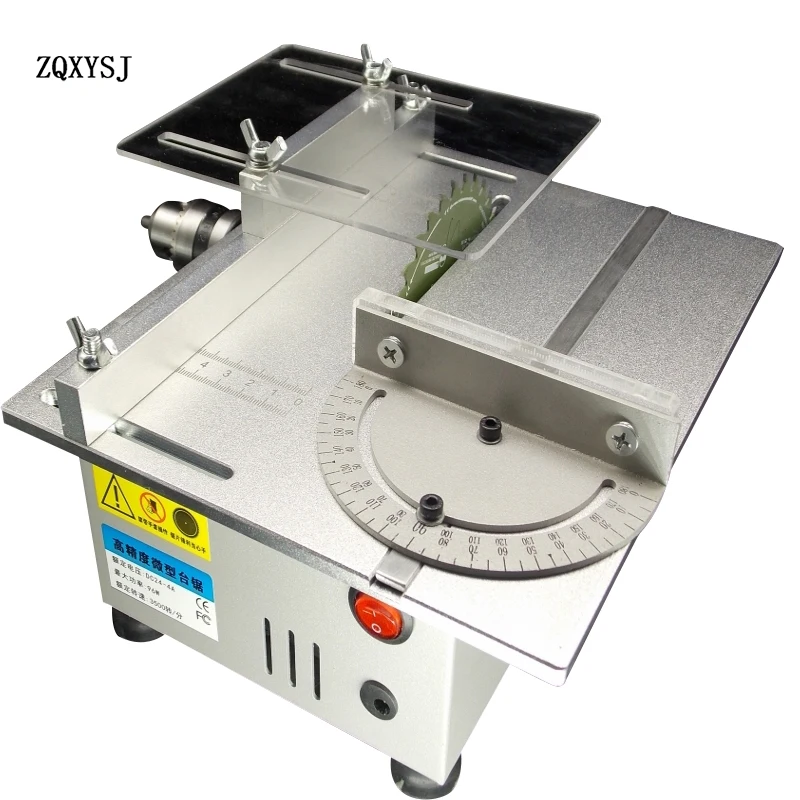 

Miniature Multifunctional Woodworking Table Saw DC24V-4A 3500RPM Mini DIY Precision Model Saw Chainsaw PCB Cutting Machine 96w