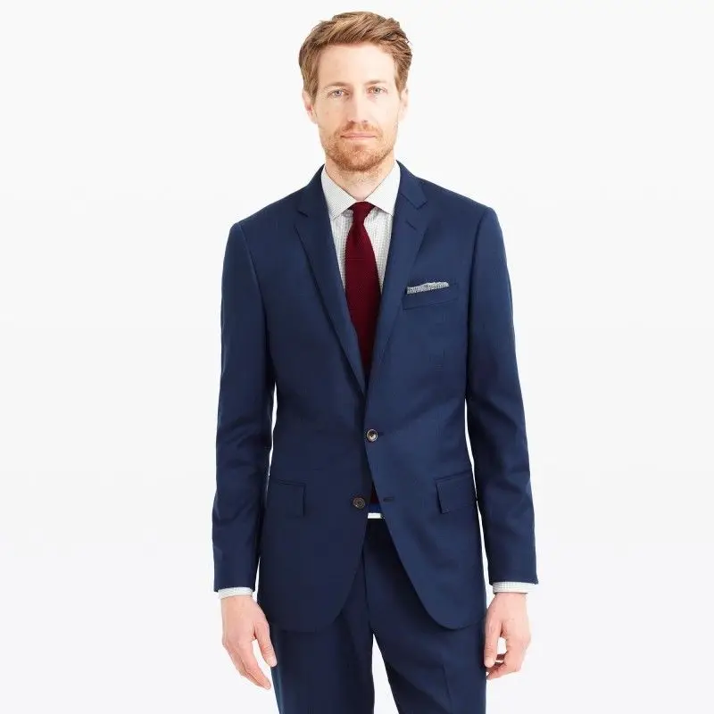 

Dark Blue Classic Mens Suits Wedding Groom Tuxedo Slim Groomsman Prom Party Suit Groom Suits Men Suits (Jacket+Pants) W337