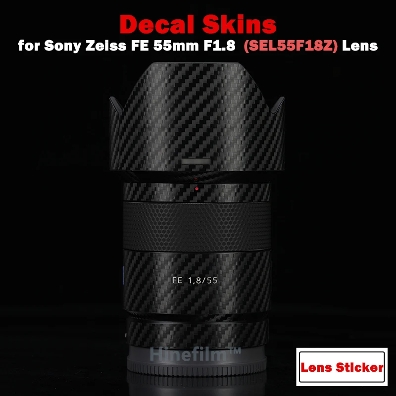 Per Sony Fe 55Mm F1.8 Za Len Premium Decal Skin Per Sony Fe55 F1.8 / 55 F18Z Protezione Dell'Obiettivo Pellicola Protettiva Antigraffio Adesivo