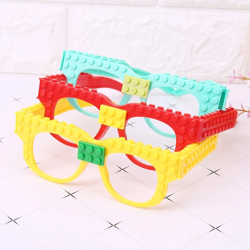 

New Glasses Blocks Baseplate DIY Toy Glasses Frame Brick Compatible With Legoed