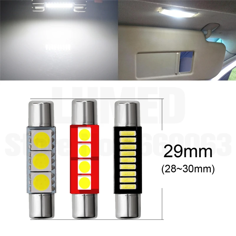 佺 LED C5W ڵ ׸ 4014, 9 LED,  ȭ ̷ , DC 12V, 10 , 29mm