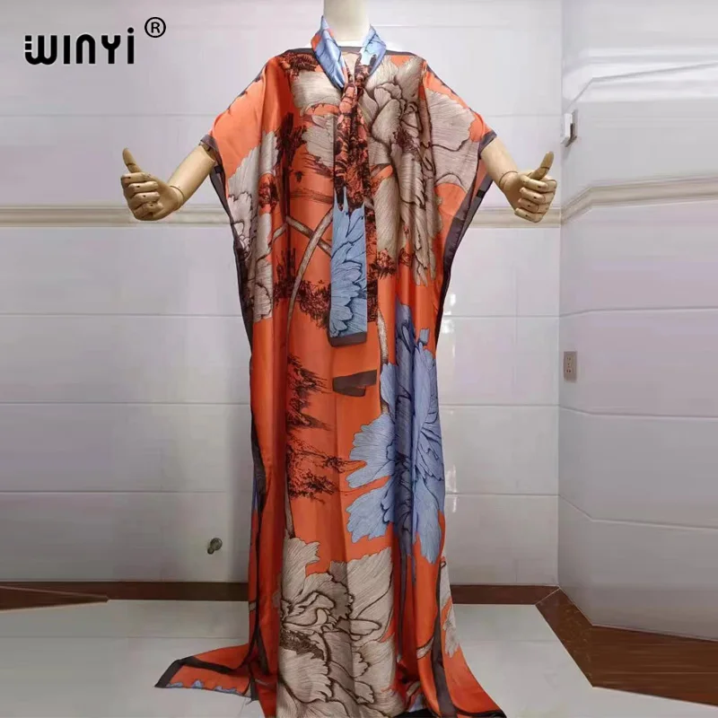 african culture clothing 2022 beach cover ups for women Print Bohemia Hijab Loose Elegant Muslim Abaya dress new Broder Riche Sexy Lady Party maxi beach african fashion designers