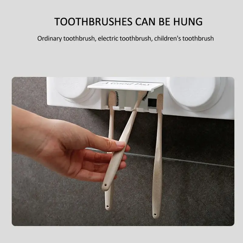 Настенный держатель для зубной щетки набор приспособление для выдавливания зубной пасты держатель зубной пасты аксессуары для ванной комнаты диспенсер для зубной пасты