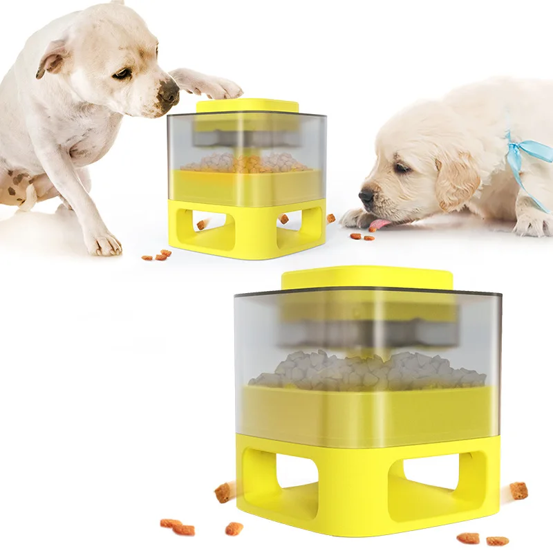 Alimentador de mascotas para perros y gatos, juguete interactivo antideslizante para comer lentamente, producto de puzle para el hogar