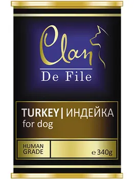 

CLAN CLAN DE FILE monobelkovye for adult dogs with turkey