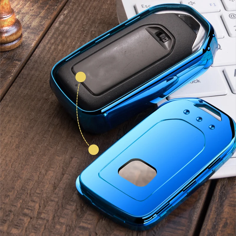 Portachiavi con custodia completa per chiave a distanza per auto in TPU per Honda Accord Civic CR-V XR-V MK10 Spirior Pilot Fit City Freed Jade Key Protect - H9e2be93fcaa744e0b6fbbb4d3e0016aaL
