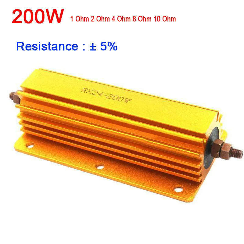 1* металлический резистор 1ohm 2ohm 4ohm 8ohm 10Ohm Мощность 4-ламповый усилитель Тесты эквивалент нагрузки