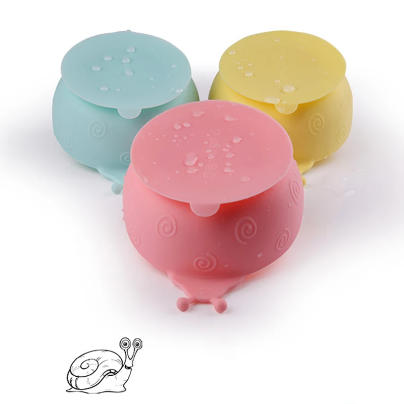 Baby Feeding Learning Dishes Suction Bowl High Quality Assist Toddler Baby Food Dinnerware For Kids Eating Training Gyro Bowl