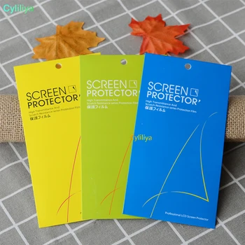 

2500pcs Color Paper Card Retail Box For Tempered Glass Screen Protector Packaging for iPhone XR XS Max X 8 Plus Samsung S7 Egde