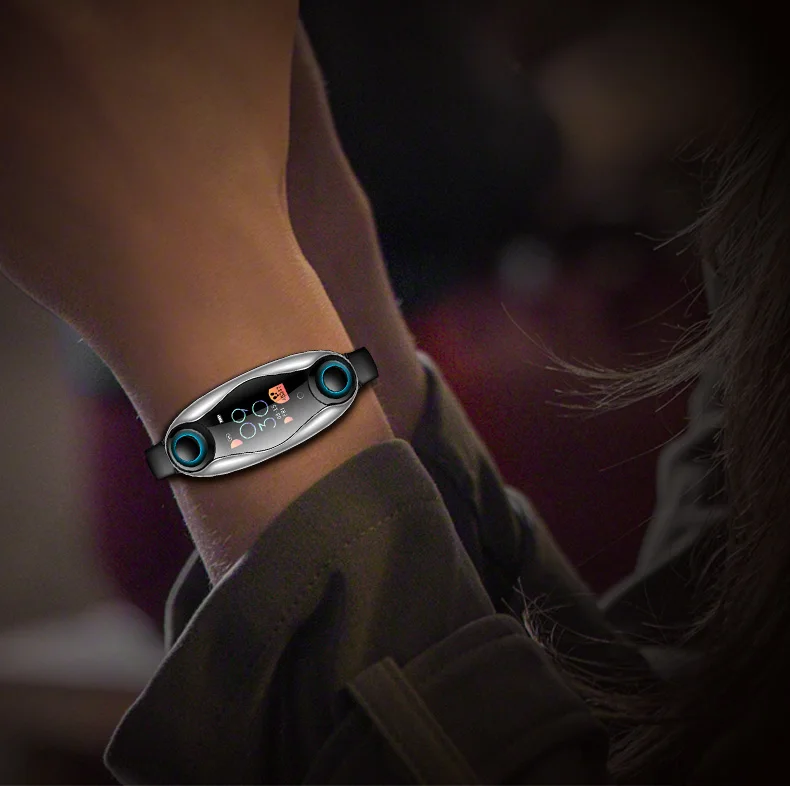 Новинка LT04 Смарт часы с наушниками двойной Bluetooth ответ на вызов в режиме реального времени сердечный ритм микрофон Поддерживаемые умные часы браслет для мужчин и женщин