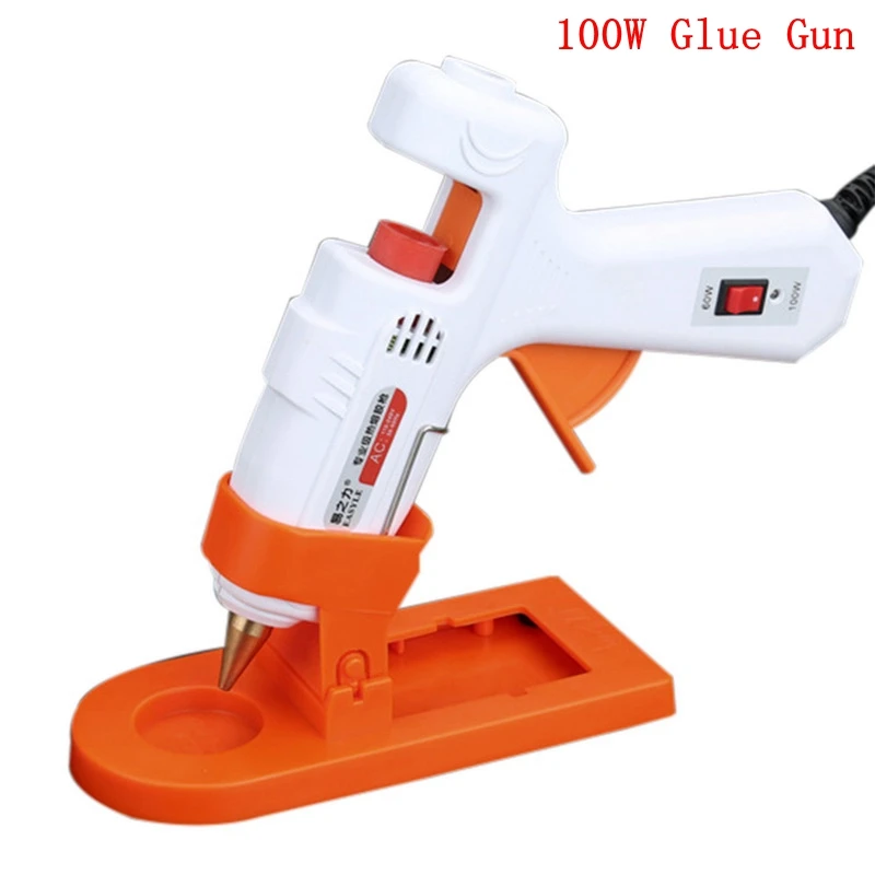 100W glue gun Инструменты для быстрого ремонта домашний офис промышленный термоплавкий клеевой пистолет высокотемпературный клеевой пистолет Набор для DIY небольшого Ремесла - Цвет: 100W glue gun