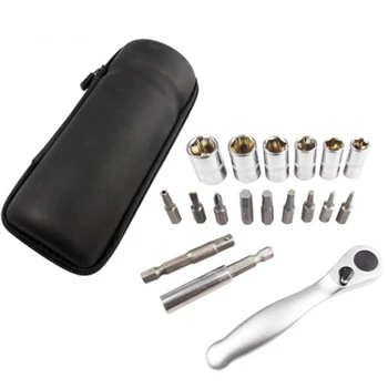 

Portable Ratchet Wrench Gloves Mounted Bicycle Mountain Bicycle Repair Kit Riding Equipment