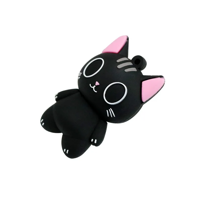 USB Flash Drive Animal Black White Cat Pen Drive Cartoon Pendrive  Mouse 8GB 16GB 32GB 64GB 128G USB 2.0 Flash Memory Stick Gift memory drive