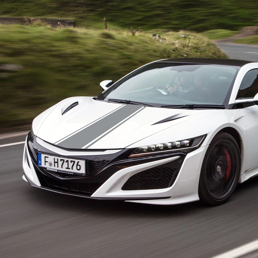 

Стильные наклейки «сделай сам», аксессуары для тюнинга автомобиля, крышка капота, автомобильные наклейки, спортивные Стикеры для гоночных ...