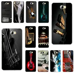 Бас-гитара Музыка мягкий мобильные чехлы для телефонов для Huawei Honor 5A 5C 5X6 6A 6X7 7A 7C 7X8 8C 8X9 10 Lite