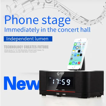 

NEW A8 LCD Digital FM Radio Alarm Clock NFC bluetooth Speaker Remote Control for iPhone 6/7/8/11/X/XR/11 PRO for Samsung