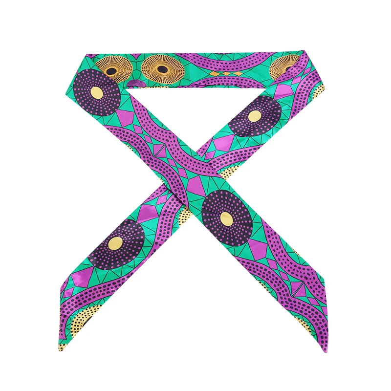 New African Pattern Print Headband for Women Twist Style Black Girl Head Wraps Elastic Hair Accessories Turban Headscarf