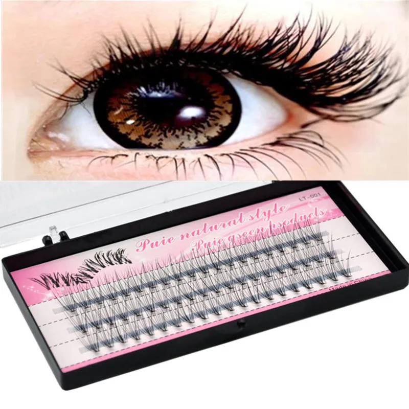 60 Clusters/box Cluster lashes,Individual eyelashes extension Eyelashes bunches professional makeup false eyelashes 4