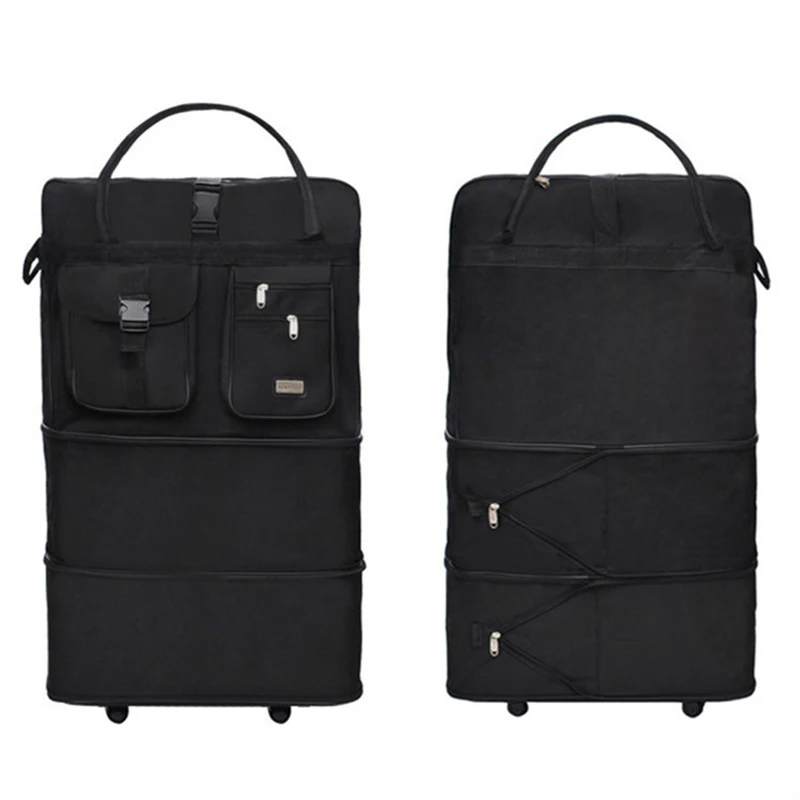 

Air Consignment Travel Bag with Wheels Oxford Large Capacity Study Abroad Moving Layered Multifunction Tote Pack Durable Package