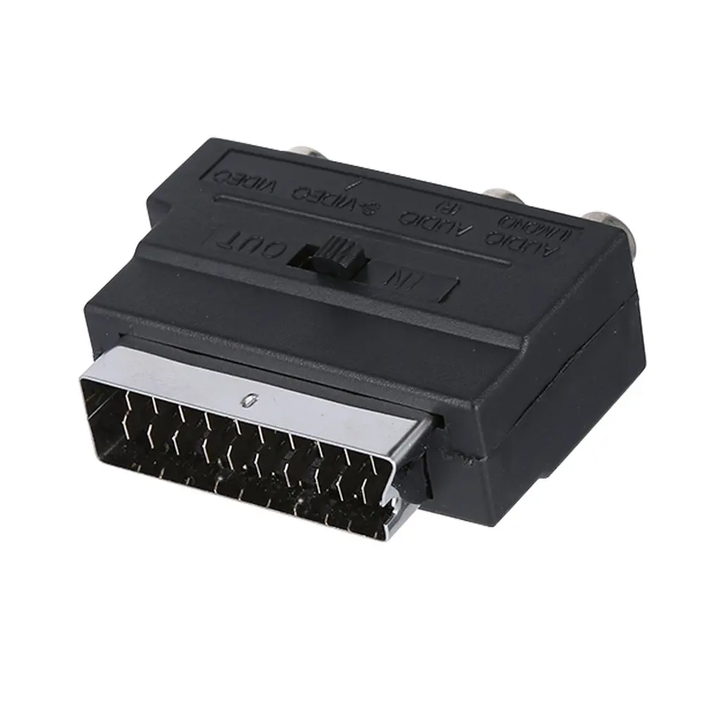 RGB Scart to 3 RCA S-Video Adapter Composite SVHS AV TV Audio For Video Recorder Television Projector | Электроника