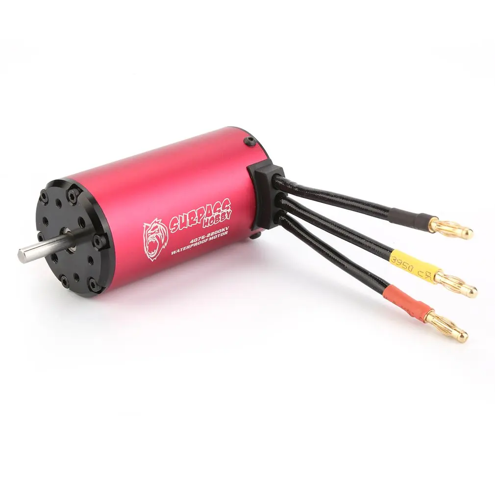 SURPASSHOBBY KK 4076 2200KV бесщеточный двигатель 2S 3S 4S для 1:8 RC Дрифт гоночный автомобиль водонепроницаемый Бессенсорный грузовик запчасти