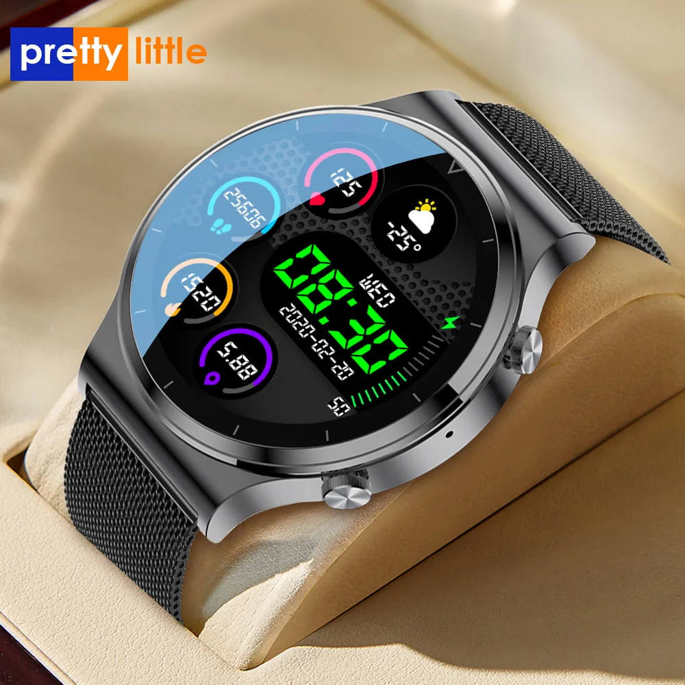 S6-00 New Bluetooth Call Smart Watch Men Custom Watch Face Full Touch Screen Sports Smartwatch For Android IOS Fitness Tracker