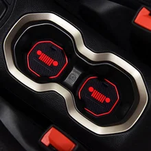 Для Jeep Renegade~ 16 шт. резиновый нескользящий Внутренний дверной коврик чашки коврики набор