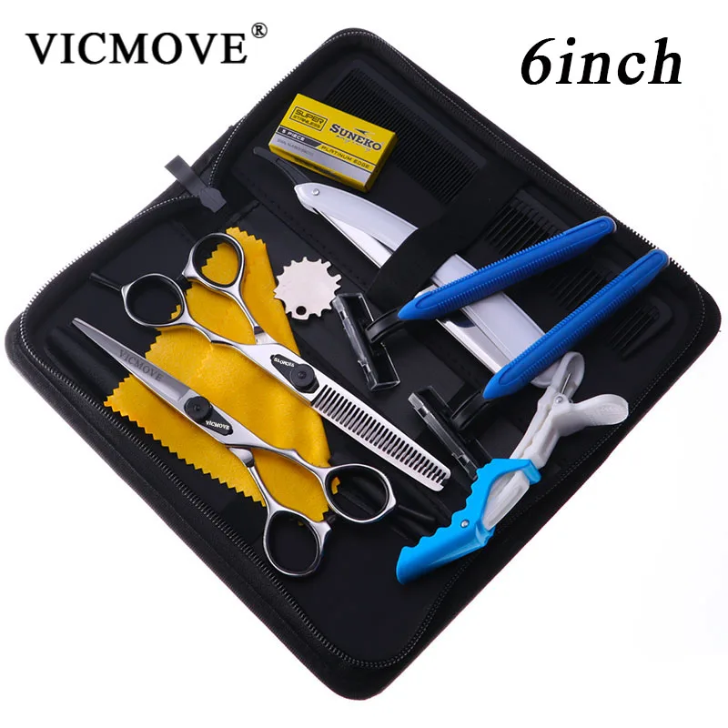 

Professional 5.5/6 Inch Pet Scissors Dog Grooming Cutting+Thinning Shears Kit for Animals Japan440C
