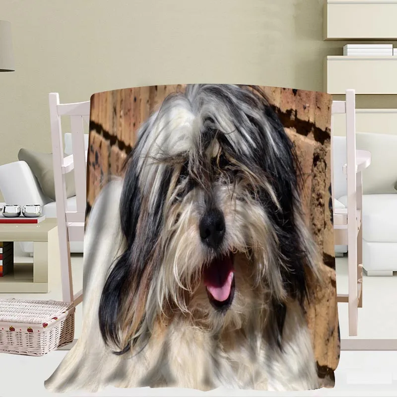 Новое поступление, Shih Tzu, одеяла для собак, 3D печать, мягкое одеяло для дома/дивана/постельных принадлежностей, переносное, для взрослых, для путешествий, одеяло - Цвет: 11