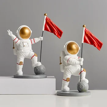 

Astronaut Home Decoration Resin Decor Cartoon Character Model Living Room Bedroom Study Home Decor Gifts Resin Embellishments