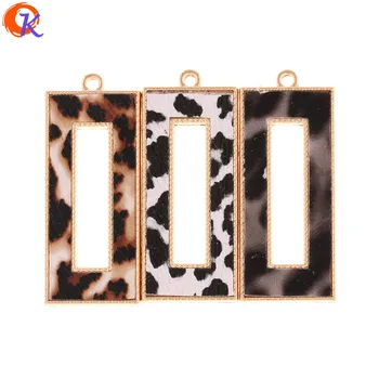 

Cordial Design 50Pcs 18*43M Jewelry Making/Earring Accessories/Leopard Print Leather/Rectangle Shape/Hand Made/Earring Findings