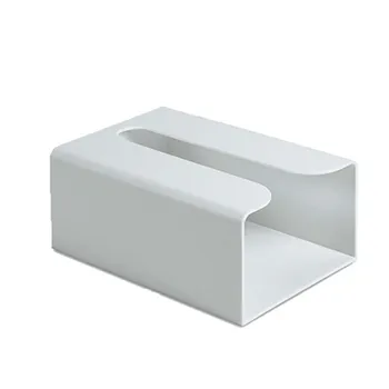 

Square Plastic Tissue Box Desk Organizer House Napkins Holder Handkerchief Box Simple Portable Tisue Holder Wipes Case AB50ZJ