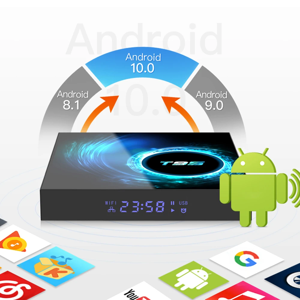2020 Новый ТВ бокс Android 10 0 Youtube HD 6K TV Box Google голосовой помощник TTVXO Smart T95|ТВ-приставки и
