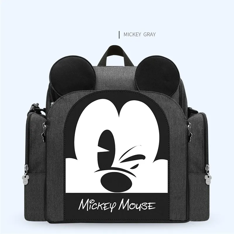 Disney пеленки мешок Usb детские подгузники сумка для беременных сумка большой емкости Модный мягкий подгузник рюкзак Детская коляска сумка