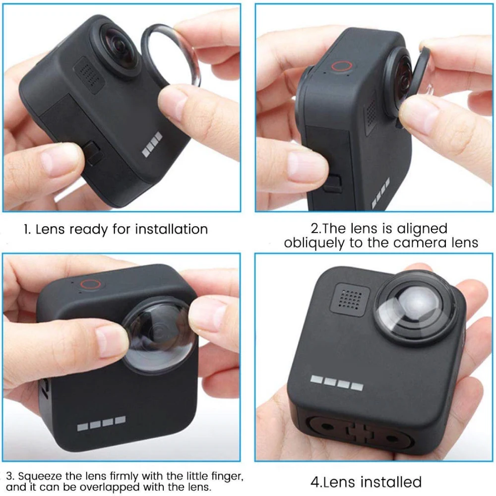 2 шт./компл. акриловые Защитная крышка объектива для GoPro Max
