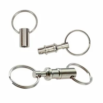 

10 Pieces / set Alloy Removable Quick Release Keychain Lock Holder Removable Double Keychain