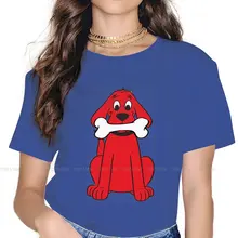 Clifford duży czerwony pies komedia miłość animacja TShirt dla kobiety dziewczyna rozrywka bluzy w stylu Casual T Shirt 4XL nowy projekt puszysty tanie tanio REGULAR Sukno CN (pochodzenie) Lato COTTON NONE tops Z KRÓTKIM RĘKAWEM SHORT Dobrze pasuje do rozmiaru wybierz swój normalny rozmiar