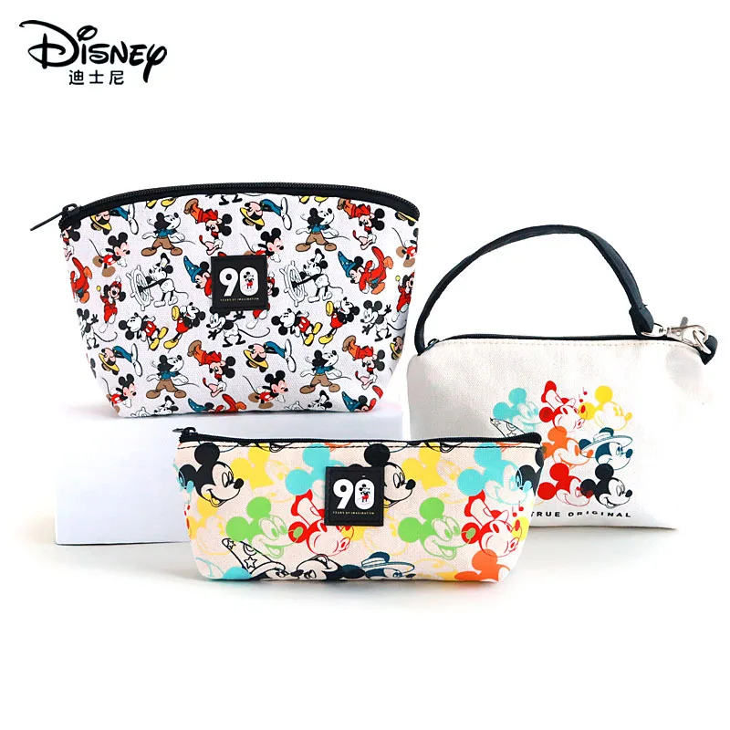 

Disney Mickey 90th Anniversary Series Cartoon Cute Fashion Practical Student Pencil Case tsum tsum High capacity Pencil case
